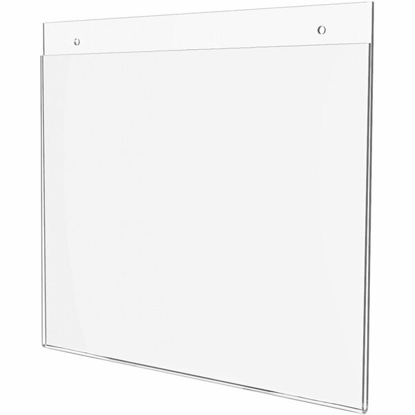 Deflecto Classic Image Wall Mount Sign Holders - 11" (279.40 mm) Width x 8.50" (215.90 mm) Height - Wall Mountable - Plastic - Clear - 1 Each