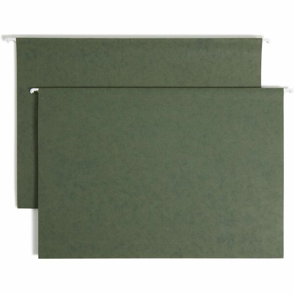 Smead Legal Recycled Hanging Folder - 2" (50.80 mm) Folder Capacity - 8 1/2" (215.90 mm) x 14" (355.60 mm) - 2" (50.80 mm) Expansion - 11 pt. (3.87 mm) - Pressboard - Standard Green - Reinforced Base - 10% Recycled - 25 / Box