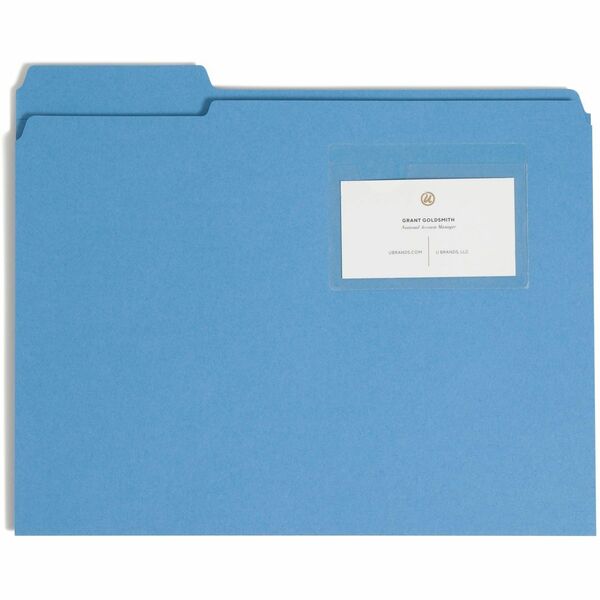 Smead Self-Adhesive Pockets - 3" (76.2 mm) Length - Clear - Poly - 100 / Box