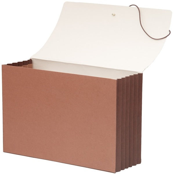 Smead Legal Recycled File Wallet - 15 3/8" x 10" - 5 1/4" Expansion - Top Tab Location - Tyvek - Redrope - 30% Recycled - 1 Each