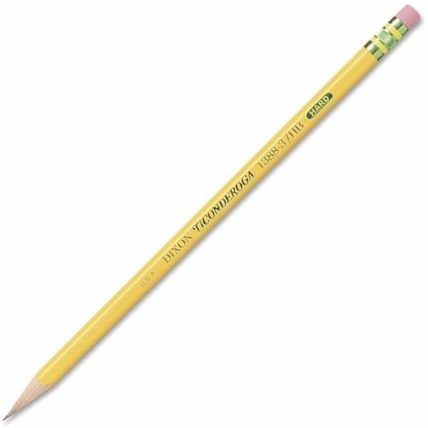 Ticonderoga Wood-Cased Pencils - Black Lead - #3 - Yellow Barrel - 1 Dozen