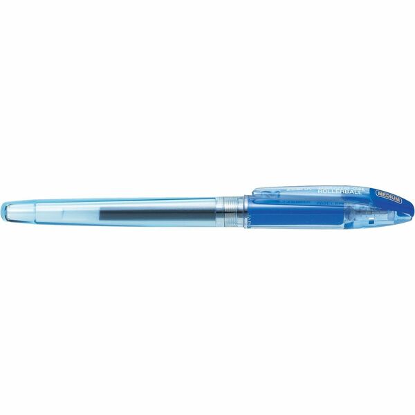 Zebra Pen Jimnie Soft Rubber Grip Gel Rollerball Pens - 0.7 mm (0.03") Medium Pen Point - Blue Ink - Water Based - Translucent Barrel - 1 Each