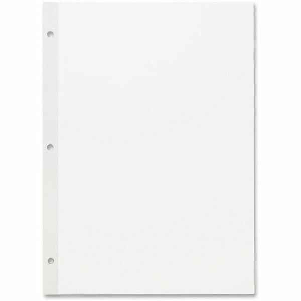 Sparco Unruled Filler Paper - 100 Sheets - Plain - Unruled Margin - 20 lb Basis Weight - Letter - 8 1/2" x 11" - White Paper - Subject, Reinforced Edges - Recycled - 100 / Pack