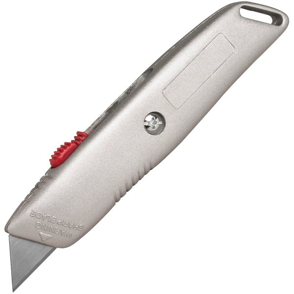 Sparco 3-position Retractable Blade Utility Knife - 1 Stainless Steel Blade - 6" (152.40 mm) Cutting Length - Retractable, Heavy Duty Utility Blade - 1 Each