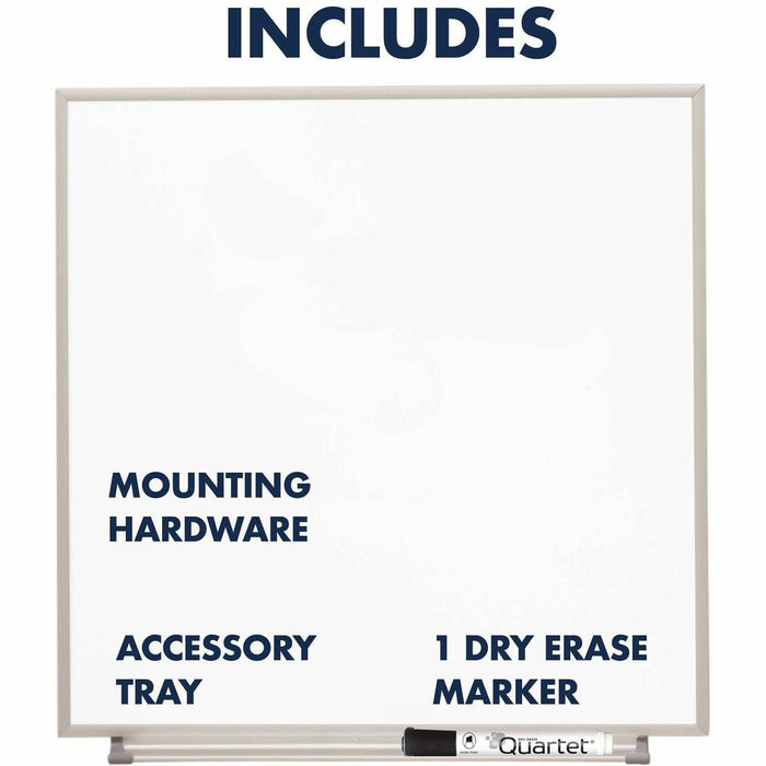 Quartet Matrix Whiteboard - 16" (406.40 mm) Board Height x 23" (584.20 mm) Board Width - White Surface - Magnetic, Durable - Silver Aluminum Frame - 1 Each