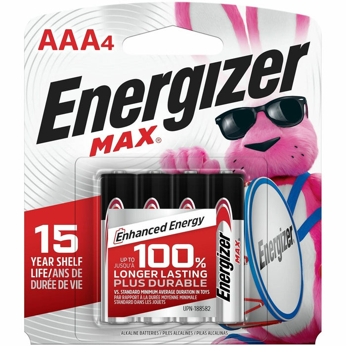 Energizer Max Alkaline AAA Batteries - For Toy, Game, Remote Control - AAA - 1.5 V DC - 4 / Pack