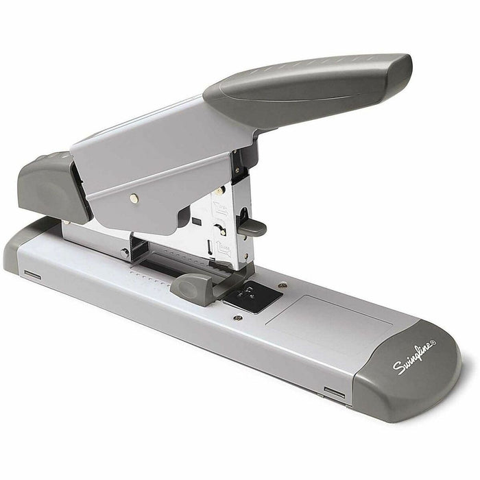 Swingline Heavy-Duty Stapler - Staples Upto 160 Sheet of 20lb Paper - Holds Upto 210 Staple - Full Strip - 2.63" (66.68 mm) Throat Depth - Platinum - Metal - 1 Each