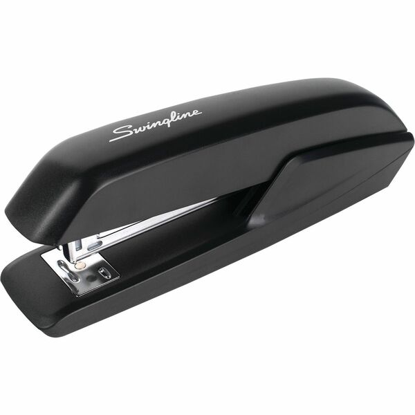 Swingline Eco Version Standard Stapler - Staples Upto 15 Sheet of 20lb Paper - Holds Upto 210 Staple - Full Strip - Staple Size: 1/4" (6.35 mm) - Black - Plastic - 1 Each