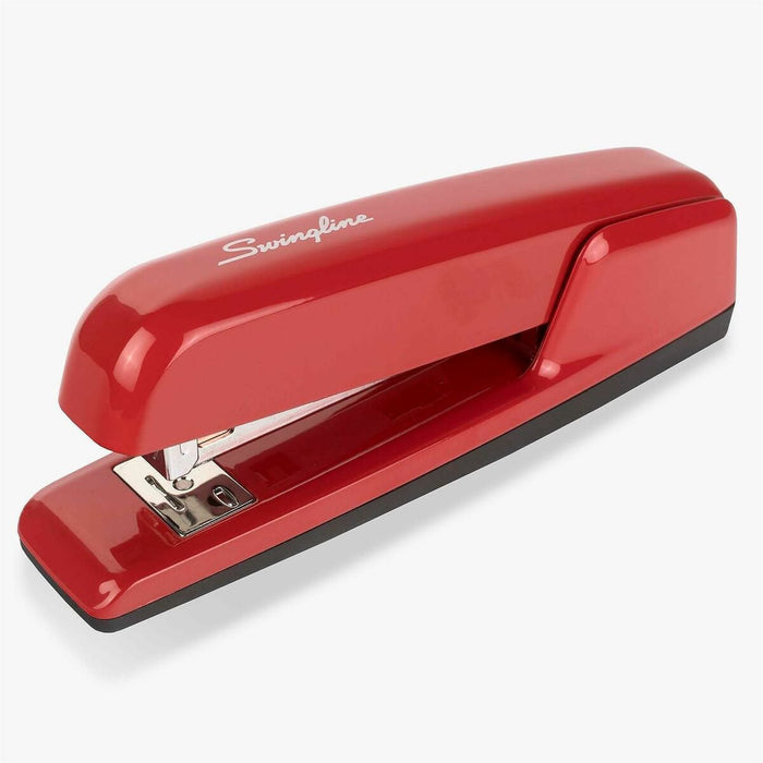 Swingline 747 Rio Red Stapler - Staples Upto 25 Sheet of 20lb Paper - Holds Upto 210 Staple - Full Strip - Staple Size: 1/4" (6.35 mm) - Rio Red - Metal, Die-cast - 1 Each