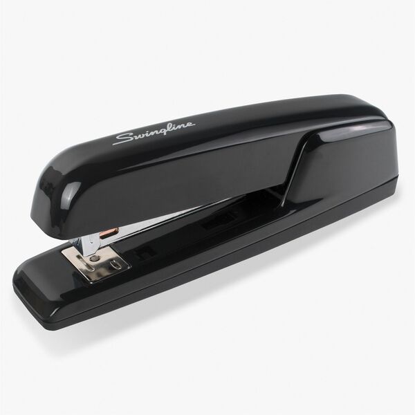 Swingline 747 Business Stapler - Staples Upto 25 Sheet of 20lb Paper - Holds Upto 210 Staple - Full Strip - Staple Size: 1/4" (6.35 mm) - 3.63" (92.08 mm) Throat Depth - Black - Metal, Die-cast - 1 Each