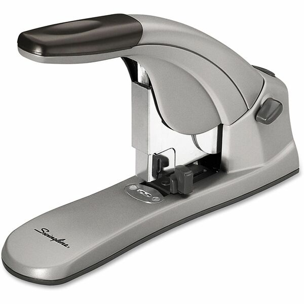 Swingline LightTouch Heavy-Duty Stapler - 120 of 20lb Paper Sheets Capacity - 210 Staple Capacity - Full Strip - 5/8" Staple Size - 1 Each - Gray