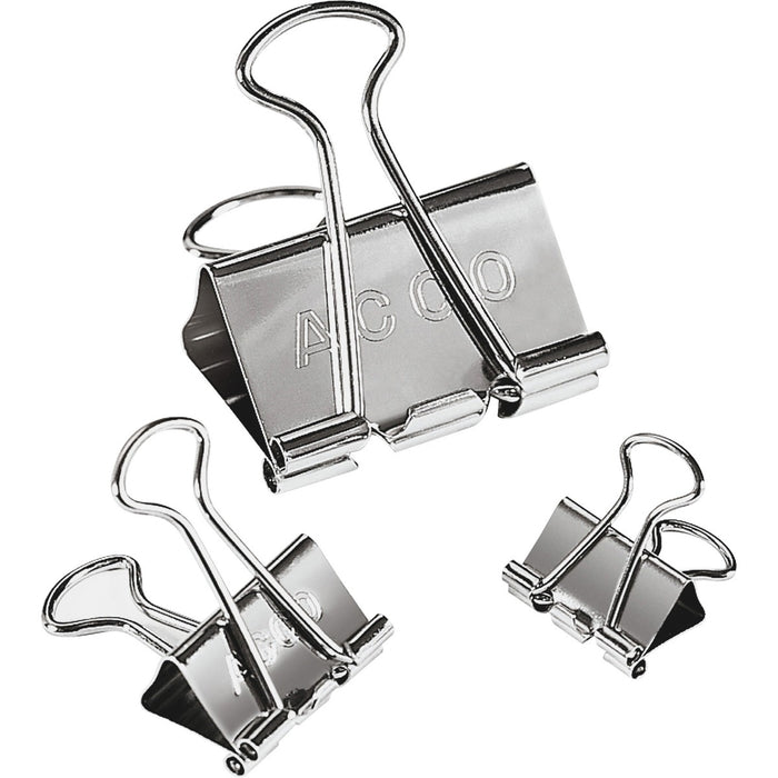 ACCO Smooth Finish Presentation Clips - 110 Sheet Capacity - Long Lasting, Non-slip Grip, Durable - Metal, Tempered Steel - 30 / Pack