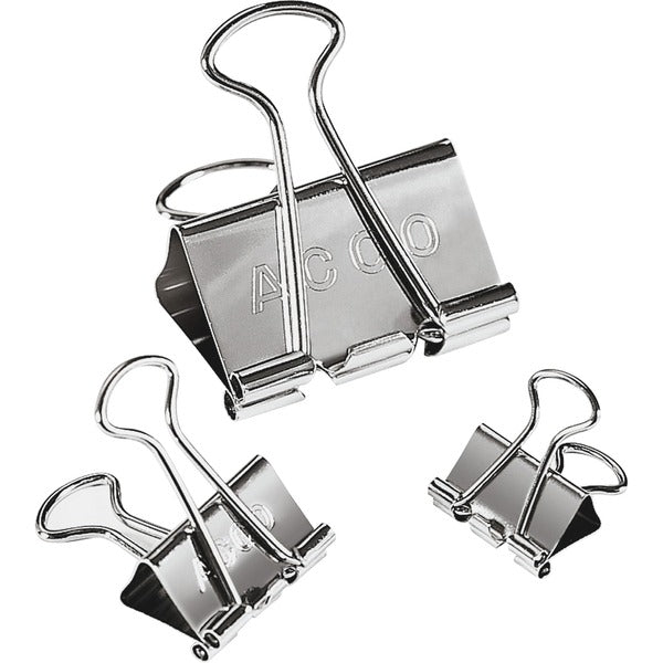 ACCO Smooth Finish Presentation Clips - 110 Sheet Capacity - Long Lasting, Non-slip Grip, Durable - Metal, Tempered Steel - 30 / Pack