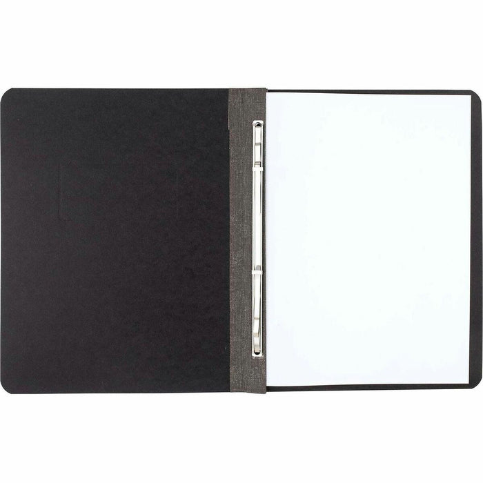 ACCO Letter Yes Report Cover - 3" (76.20 mm) Folder Capacity - 8 1/2" (215.90 mm) x 11" (279.40 mm) - 20 pt. (7.04 mm) - Black - Eco-friendly, Hinged, Tyvek Gusset, Sturdy - 30% Recycled - 1 Each