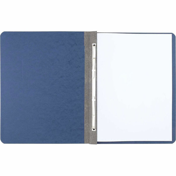 ACCO Letter Yes Report Cover - 3" (76.20 mm) Folder Capacity - 8 1/2" (215.90 mm) x 11" (279.40 mm) - 20 pt. (7.04 mm) - Dark Blue - Eco-friendly, Hinged, Tyvek Gusset, Sturdy - 30% Recycled - 1 Each