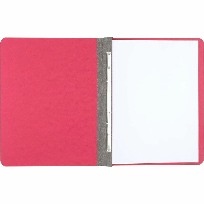ACCO Letter Yes Report Cover - 3" (76.20 mm) Folder Capacity - 8 1/2" (215.90 mm) x 11" (279.40 mm) - 20 pt. (7.04 mm) - Executive Red - Eco-friendly, Hinged, Tyvek Gusset, Sturdy - 50% Recycled - 1 Each