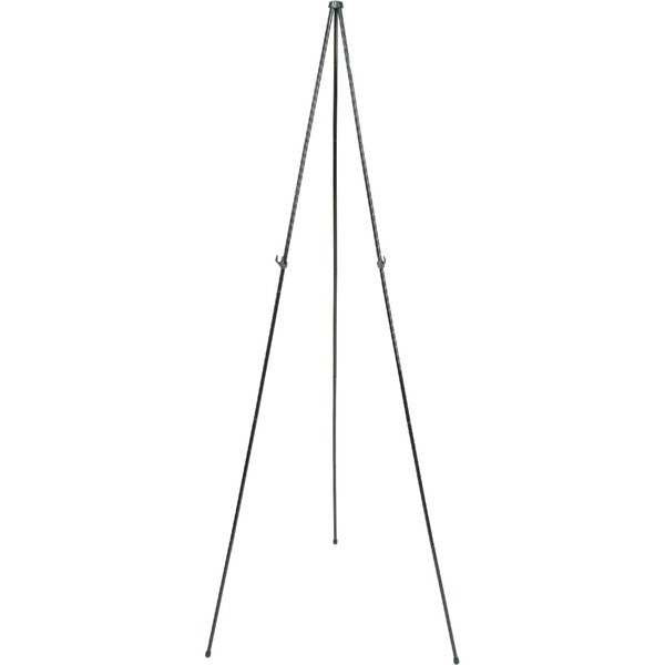 Quartet Instant Easel - 5 lb (2267.96 g) Load Capacity - 63" (1600.20 mm) Height - Steel - Black - Portable, Collapsible, Compact, Foldable, Lightweight