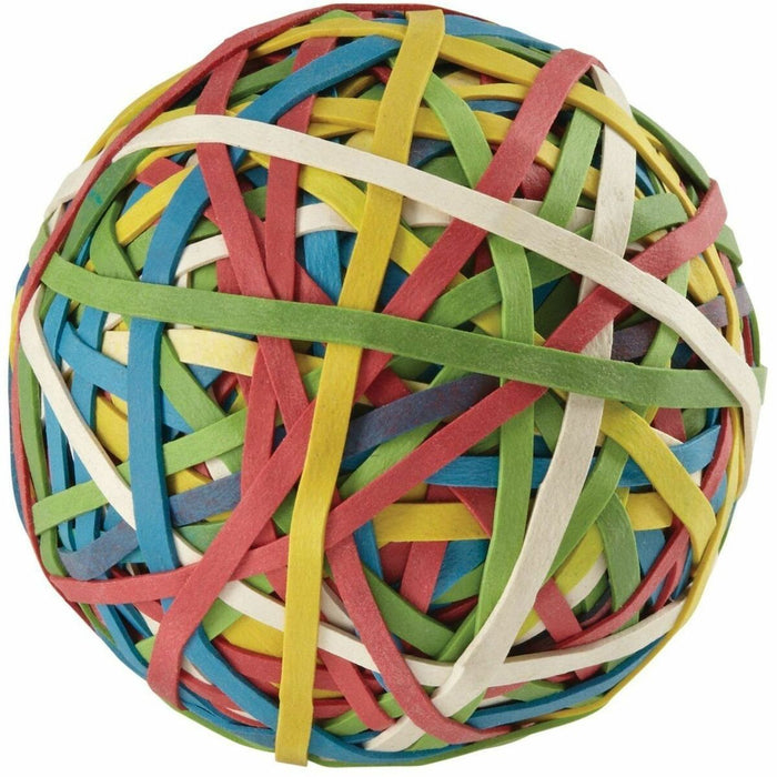ACCO Rubber Band Ball - 0.75" (19.05 mm) Length x 0.13" (3.18 mm) Width - Assorted - 1 Each