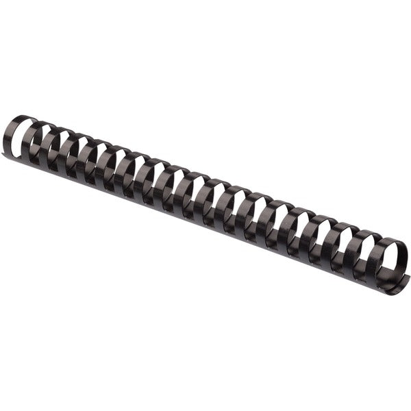 Fellowes Plastic Combs - Oval Back, 1-1/2" , 340 sheets, Black, 50 pk - 0.9" (22.4 mm) Height x 10.8" (273.1 mm) Width x 1.5" (38.1 mm) Depth - 1.5" (38.1 mm) Maximum Capacity - 340 x Sheet Capacity - 19 x Rings - Oval - Black - Plastic - 50 / Box