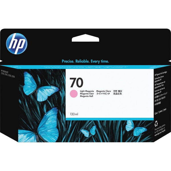 HP 70 (C9455A) Original Inkjet Ink Cartridge - Single Pack - Light Magenta - 1 Each - Inkjet - 1 Each