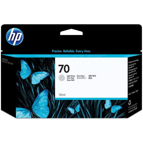 HP 70 (C9451A) Original Inkjet Ink Cartridge - Single Pack - Light Gray - 1 Each - Inkjet - 1 Each