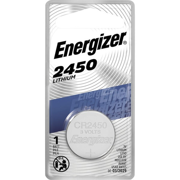 Energizer 2450 Lithium Coin Battery - For Multipurpose - 3 V DCsapceShelf Life - 1 Each