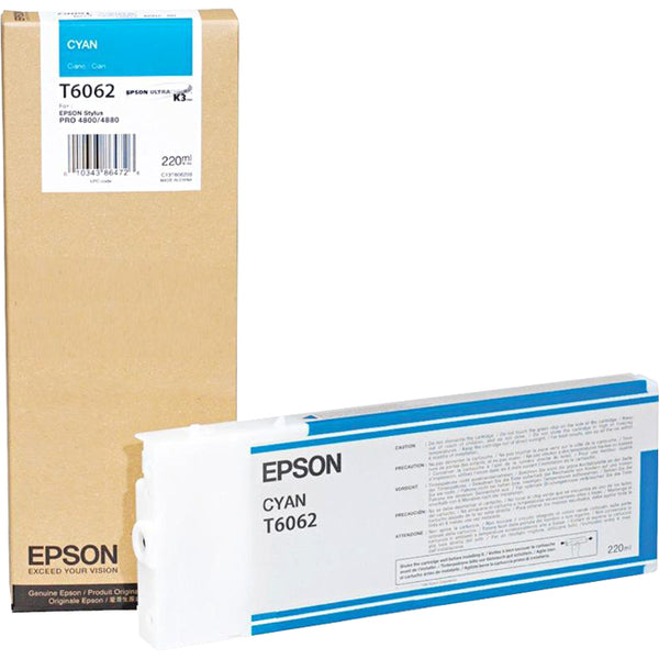 Epson Original Ink Cartridge - Inkjet - Cyan - 1 Each