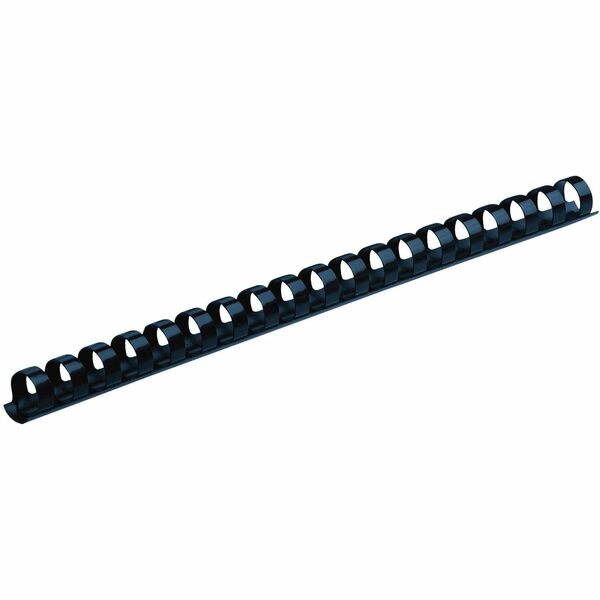 Fellowes Plastic Binding Combs - Navy, 3/8" Diameter - 0.4" (9.7 mm) Height - 0.4" (9.5 mm) Maximum Capacity - 55 x Sheet Capacity - For Letter 8 1/2" (215.90 mm) x 11" (279.40 mm) Sheet - Navy - Plastic, Polyvinyl Chloride (PVC) - 100 / Box