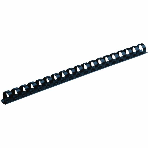 Fellowes Plastic Binding Combs - Navy, 3/8" Diameter - 0.4" Height x 10.8" Width x 0.4" Depth - 0.4" Maximum Capacity - 55 x Sheet Capacity - For Letter 8 1/2" x 11" Sheet - Navy - Plastic - 100 / Pack