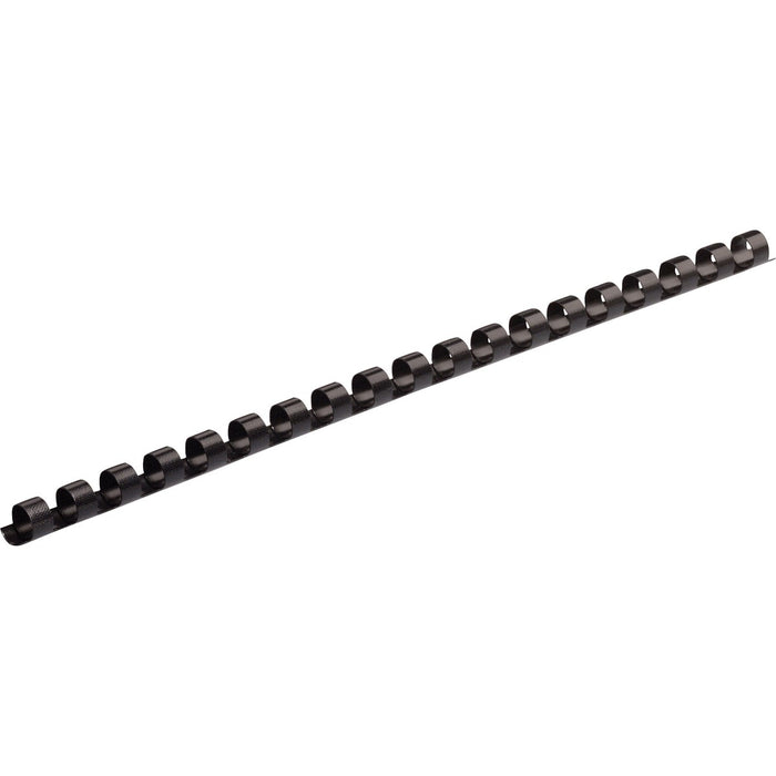 Fellowes Plastic Binding Combs - Black, 5/16" Diameter - 0.3" (7.9 mm) Height x 10.8" (273.1 mm) Width x 0.3" (7.9 mm) Depth - 0.3" (7.9 mm) Maximum Capacity - 40 x Sheet Capacity - For Letter 8 1/2" (215.90 mm) x 11" (279.40 mm) Sheet - Round - Black - P