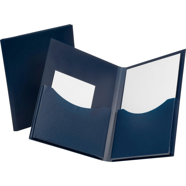 Oxford Double Stuff Letter Pocket Folder - 8 1/2" (215.90 mm) x 11" (279.40 mm) - 200 Sheets Capacity - 2 Pocket - Polypropylene - Opaque - Durable, Moisture Resistant, Tear Resistant, Wear Resistant - 1 Each