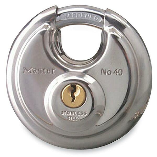 Master Lock Shielded Padlock - Keyed Different - 0.39" (10 mm) Shackle Diameter - Cut Resistant, Corrosion Resistant, Pry Resistant, Hammer Resistant - Steel - Silver - 1 Each