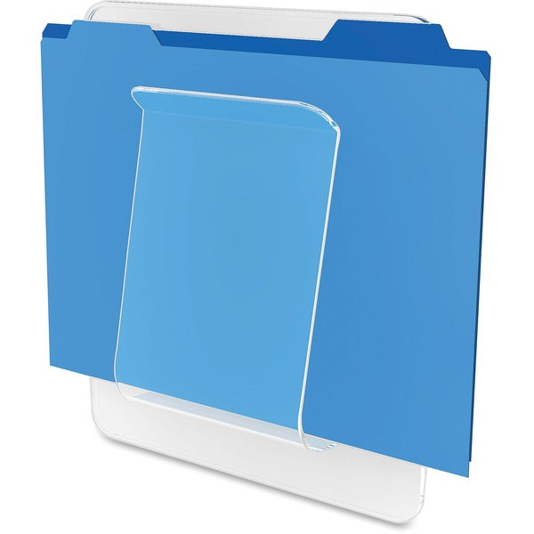 Deflecto Stand-Tall Wall File - 10.6" (269.88 mm) Height x 9.3" (234.95 mm) Width x 1.8" (44.45 mm) Depth - Unbreakable, Stackable - Clear - Plastic - 1 Each