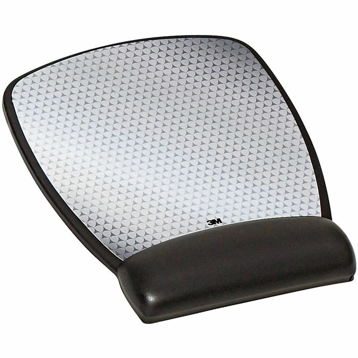 3M Gel Mouse Pad - 0.75" (19.05 mm) Height x 6.75" (171.45 mm) Width x 8.50" (215.90 mm) Depth - Black - Gel - 1 Each