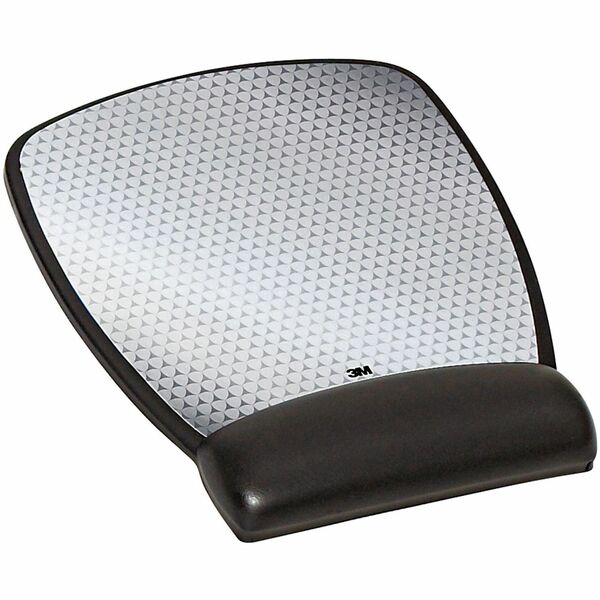 3M Gel Mouse Pad - 0.75" (19.05 mm) Height x 6.75" (171.45 mm) Width x 8.50" (215.90 mm) Depth - Black - Gel - 1 Each