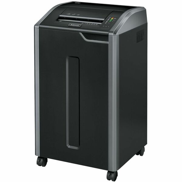 Fellowes Powershred&reg; 425Ci 100% Jam Proof BAA Compliant Cross-Cut Shredder - Continuous Shredder - Cross Cut - 30 Per Pass - for shredding Staples, Credit Card, CD, DVD, Paper Clip, Junk Mail, Paper - 0.2" (3.96 mm) x 1.1" (28.58 mm) Shred Size - P-4