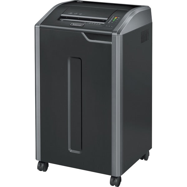 Fellowes Powershred&reg; 425Ci 100% Jam Proof BAA Compliant Cross-Cut Shredder - Continuous Shredder - Cross Cut - 30 Per Pass - for shredding Staples, Credit Card, CD, DVD, Paper Clip, Junk Mail, Paper - 0.2" x 1.1" Shred Size - P-4 - 6.10 m/min - 12" Th