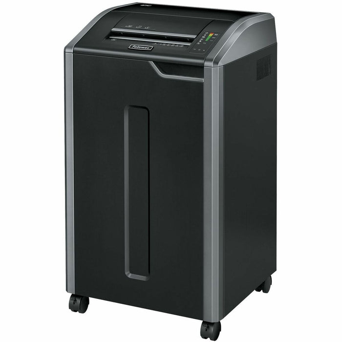 Fellowes Powershred&reg; 425Ci 100% Jam Proof BAA Compliant Cross-Cut Shredder - Continuous Shredder - Cross Cut - 30 Per Pass - for shredding Staples, Credit Card, CD, DVD, Paper Clip, Junk Mail, Paper - 0.2" (3.96 mm) x 1.1" (28.58 mm) Shred Size - P-4