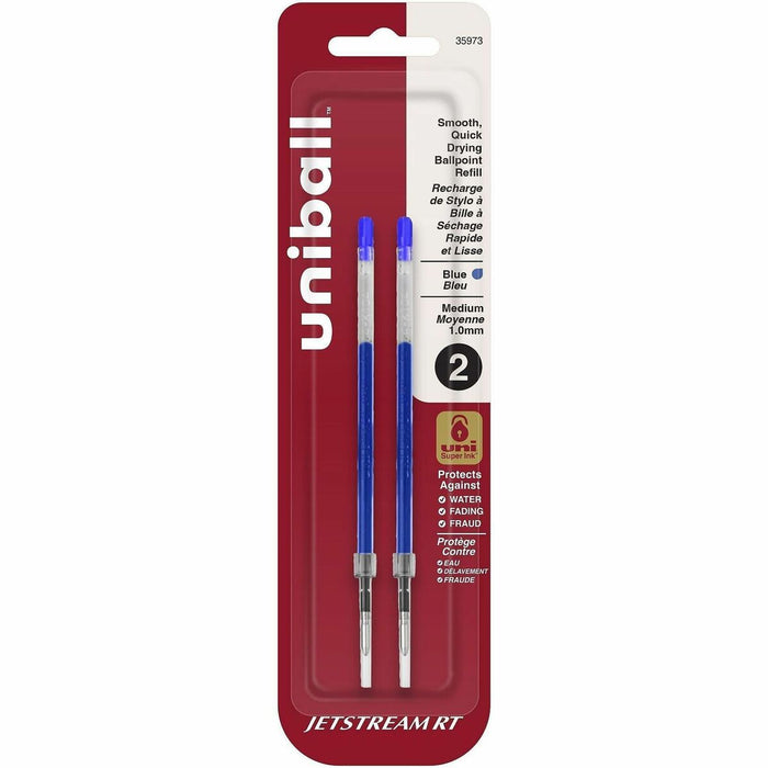 uniball Jetstream RT Ballpoint Pen Refills - uniball™ Jetstream RT Ballpoint Pen Refills, Medium Point (1.0mm), Blue, 2 Pack
