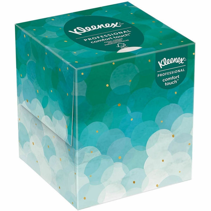 Kleenex Professional Facial Tissue Cube for Business - 2 Ply - 8.40" (213.36 mm) Width x 8" (203.20 mm) Length - White - 95 / Box