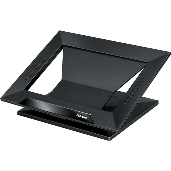 Fellowes Designer Suites™ Laptop Riser - Up to 17" Screen Support - 25 lb (11339.81 g) Load Capacity - 4" (101.60 mm) Height x 13.19" (335.03 mm) Width x 11.19" (284.23 mm) Depth - Black, Pearl