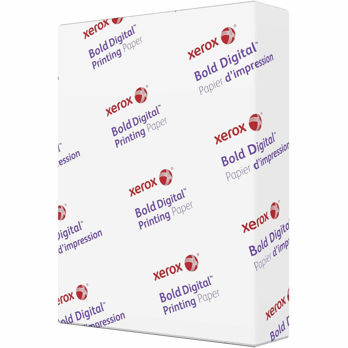 Xerox Bold Digital Printable Paper - 100 Brightness - 95% Opacity - Letter - 8 1/2" (215.90 mm) x 11" (279.40 mm) - 32 lb (14514.96 g) Basis Weight - Smooth - Sustainable Forestry Initiative (SFI) - White - 500 Sheets - 500 / Pack
