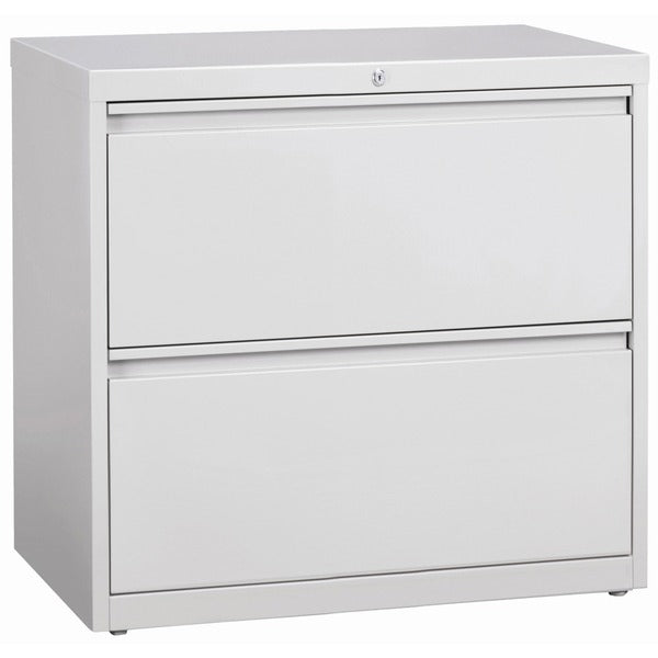 Lorell Fortress Series Lateral File - 36" (914.40 mm) Width x 18.6" (472.95 mm) Depth x 28.1" (714.38 mm) Height - 2 x Drawer(s) for File - Legal, Letter, A4 - Lateral - Rust Proof, Leveling Glide, Interlocking, Ball-bearing Suspension, Label Holder, Hang