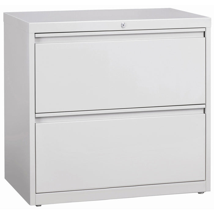 Lorell Fortress Series Lateral File - 36" (91.44 cm) Width x 18.62" (47.29 cm) Depth x 28.13" (71.44 cm) Height - 2 x Drawer(s) for File - Legal, Letter, A4 - Lateral - Rust Proof, Leveling Glide, Interlocking, Ball-bearing Suspension, Label Holder, Hangi