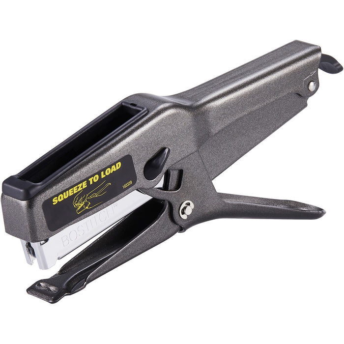 Bostitch B8 Heavy-Duty Plier Stapler - Staples Upto 45 Sheet - Holds Upto 210 Staple - Full Strip - Staple Size: 1/4" (6.35 mm), 3/8" (9.52 mm) - Black - Metal - 1 Each