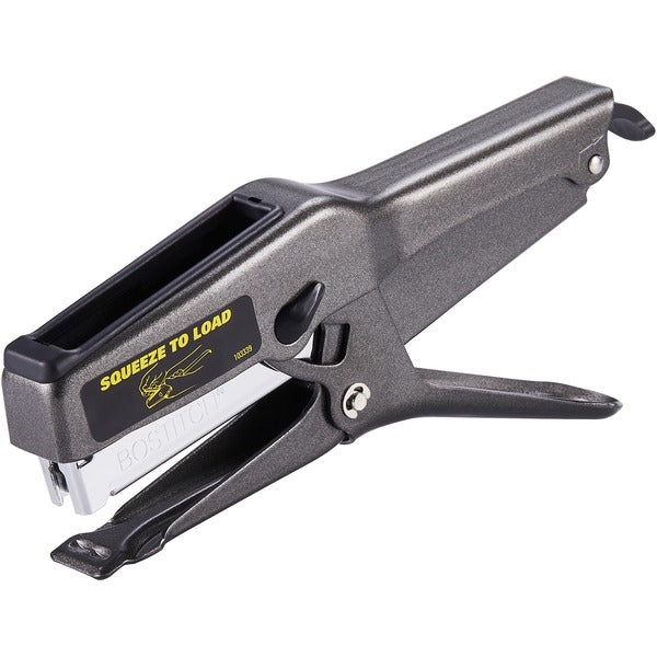 Bostitch B8 Heavy-Duty Plier Stapler - Staples Upto 45 Sheet - Holds Upto 210 Staple - Full Strip - Staple Size: 1/4" (6.35 mm), 3/8" (9.53 mm) - Black - Metal - 1 Each