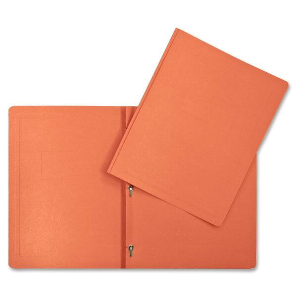 Hilroy Letter Recycled Report Cover - 8 1/2" (215.90 mm) x 11" (279.40 mm) - 3 Fastener(s) - Orange - Durable - 1 Each