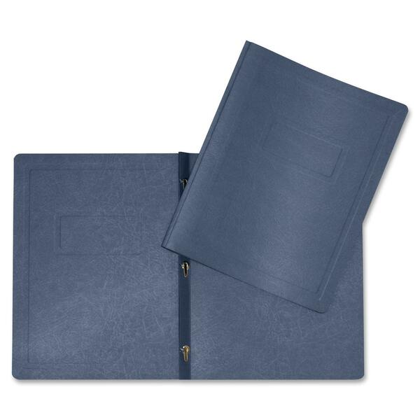 Hilroy Letter Recycled Report Cover - 8 1/2" (215.90 mm) x 11" (279.40 mm) - 3 Fastener(s) - Dark Blue - Durable - 1 Each