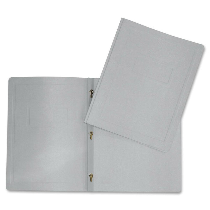 Hilroy Letter Yes Report Cover - 8 1/2" (215.90 mm) x 11" (279.40 mm) - 3 Fastener - Gray - Durable - 1 Each