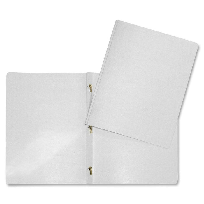Hilroy Letter Yes Report Cover - 8 1/2" (215.90 mm) x 11" (279.40 mm) - 3 Fastener - White - Durable - 1 Each